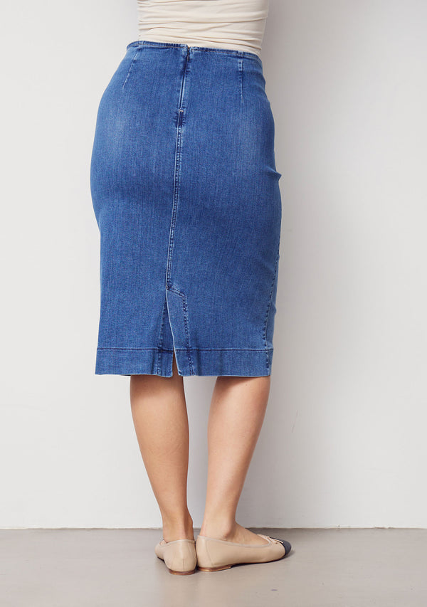 I SAY Como Highwaist Skirt Skirts I55 Como Blue Wash