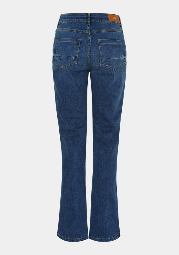 I SAY Como Long Jeans Pants 700 Mid Denim Wash