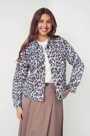 I SAY Como Printed Jacket Jackets M86 Leo