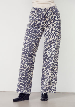 I SAY Como Printed Pant Pants M86 Leo