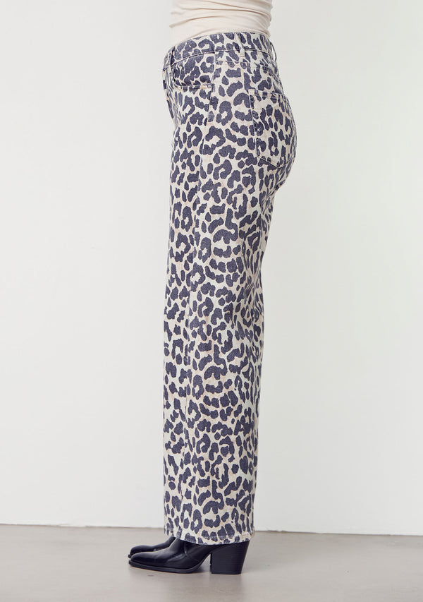 I SAY Como Printed Pant Pants M86 Leo