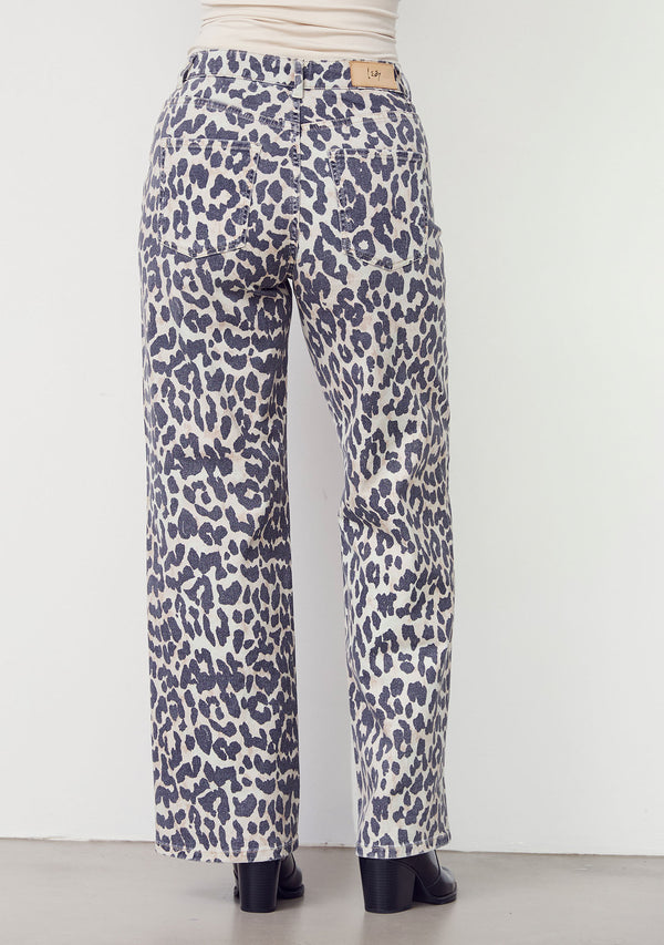 I SAY Como Printed Pant Pants M86 Leo