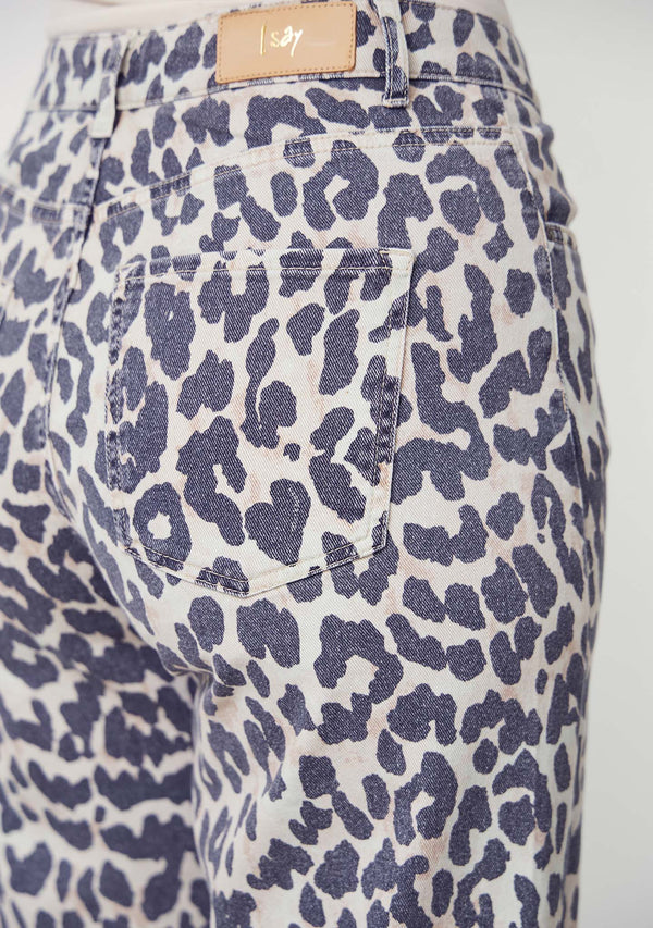 I SAY Como Printed Pant Pants M86 Leo