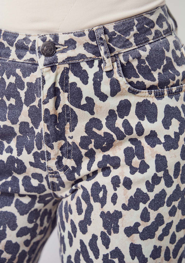 I SAY Como Printed Pant Pants M86 Leo