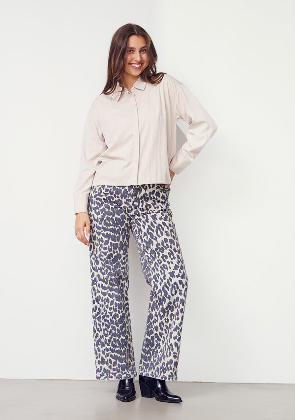 I SAY Como Printed Pant Pants M86 Leo