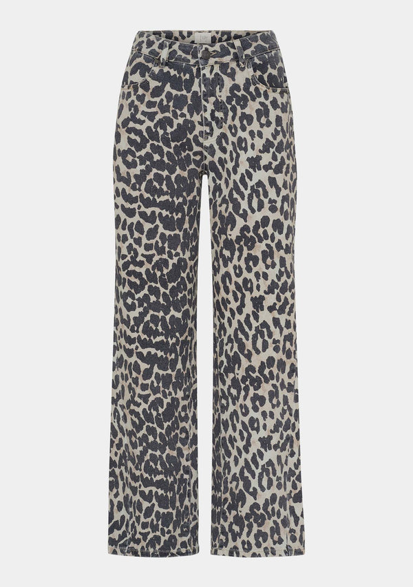 I SAY Como Printed Pant Pants M86 Leo