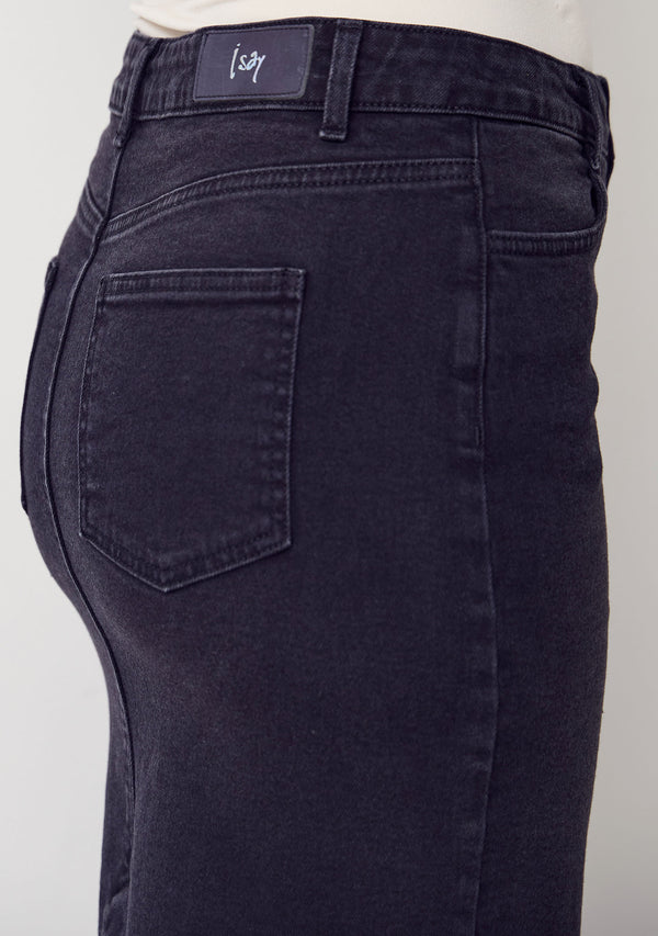 I SAY Como Solid Skirt Skirts 927 Washed Black