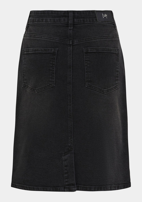 I SAY Como Solid Skirt Skirts 927 Washed Black