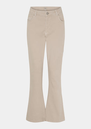 I SAY Como Twill Kickflare Pant Pants 117 Dark Sand