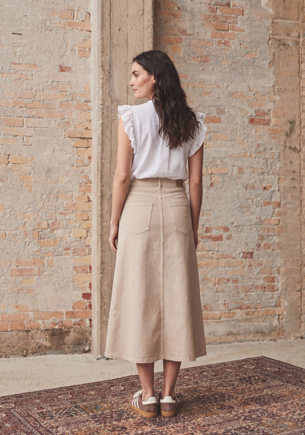 I SAY Como Twill Skirt Skirts 117 Dark Sand
