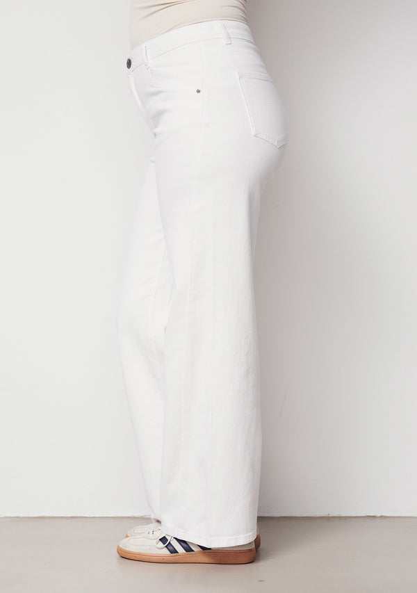 I SAY Como Twill Wide Pant Pants 100 White