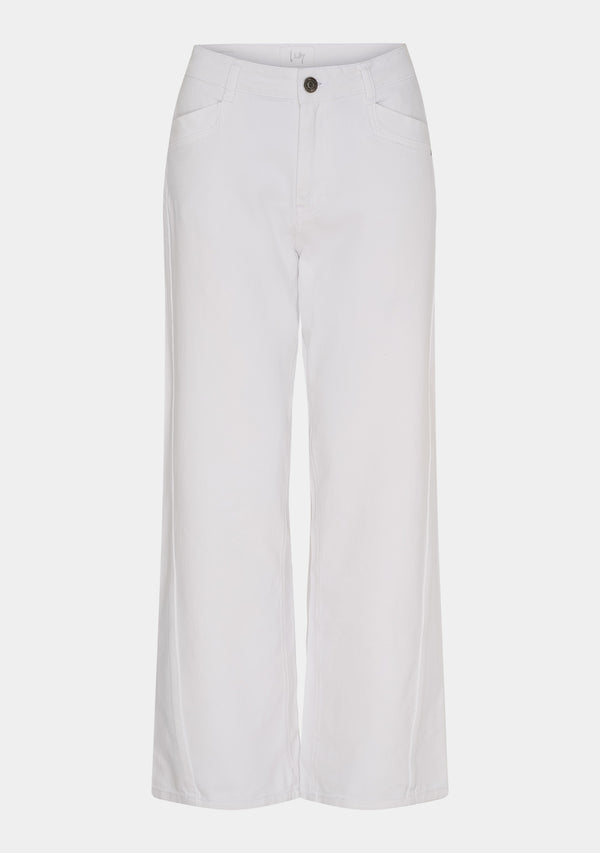 I SAY Como Twill Wide Pant Pants 100 White