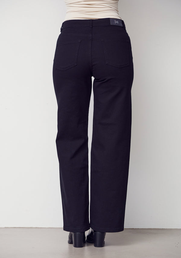 I SAY Como Twill Wide Pant Pants 900 Black