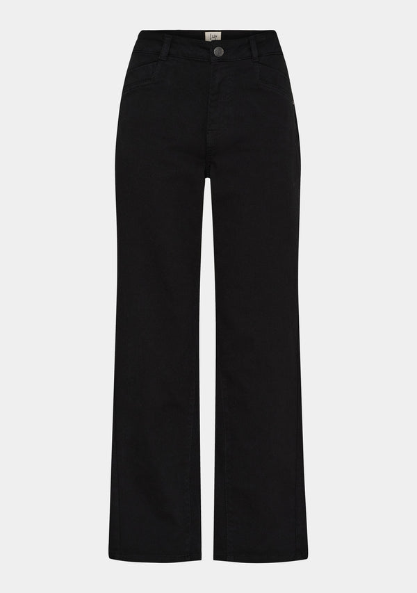 I SAY Como Twill Wide Pant Pants 900 Black