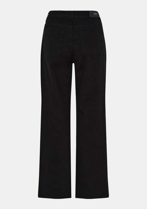 I SAY Como Twill Wide Pant Pants 900 Black