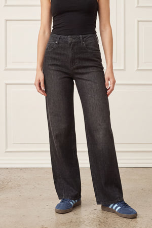 I SAY Como Wide Jeans Pants 923 Washed Grey