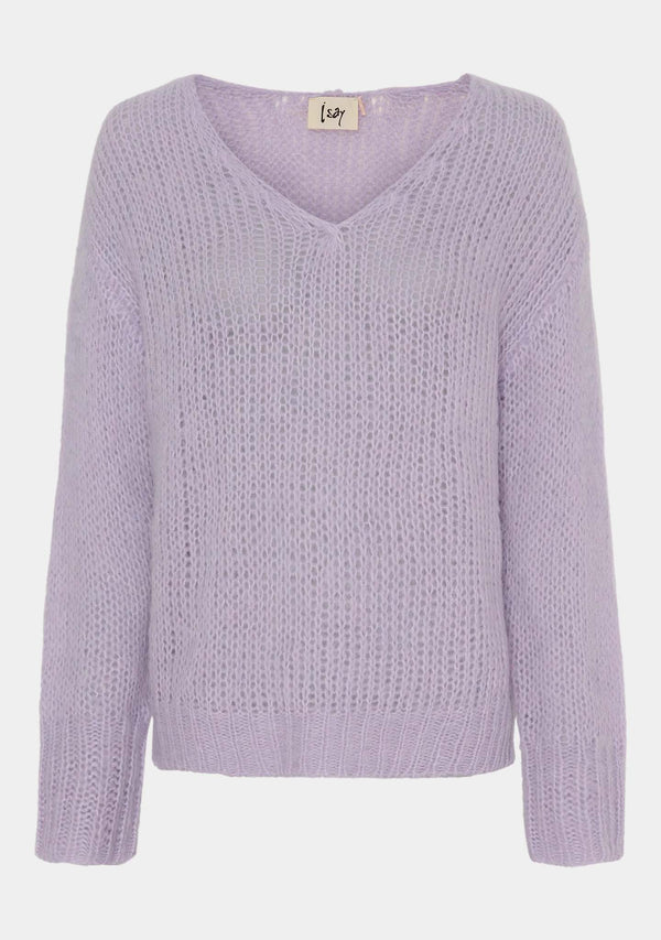 I SAY Cosima Knit Knitwear 541 Purple Light