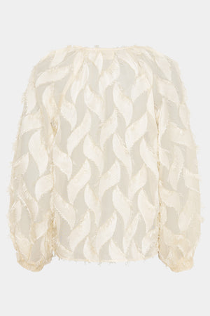 I SAY Danja Tie Top Blouses 146 Cream