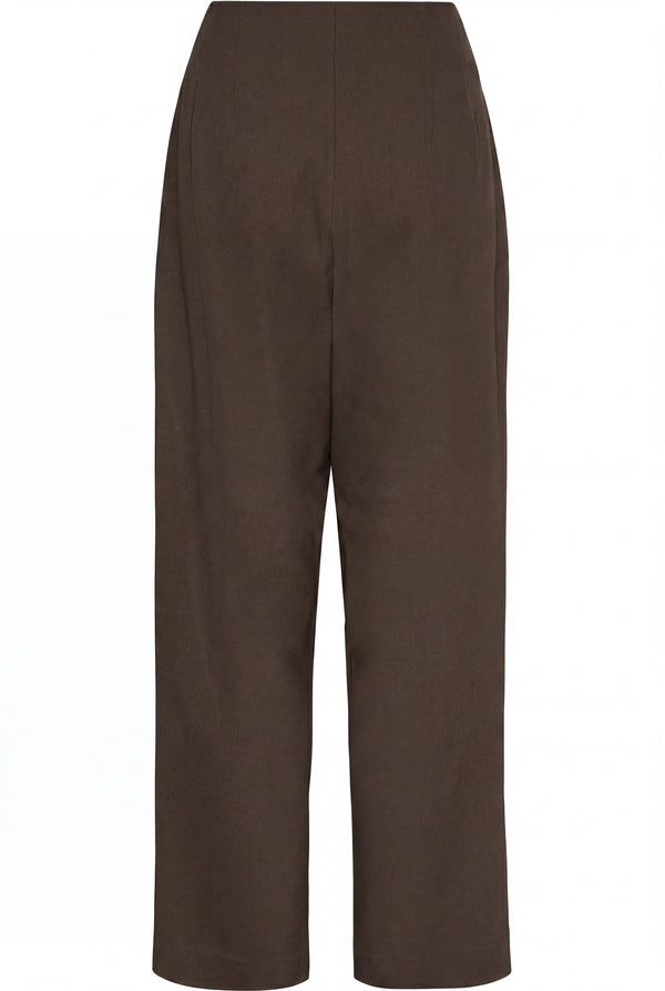I SAY Firenze Highwaist Pant Pants 356 Dark brown