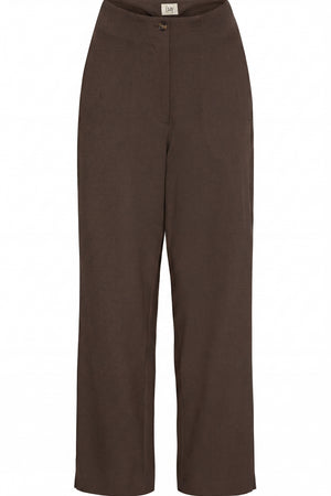 I SAY Firenze Highwaist Pant Pants 356 Dark brown