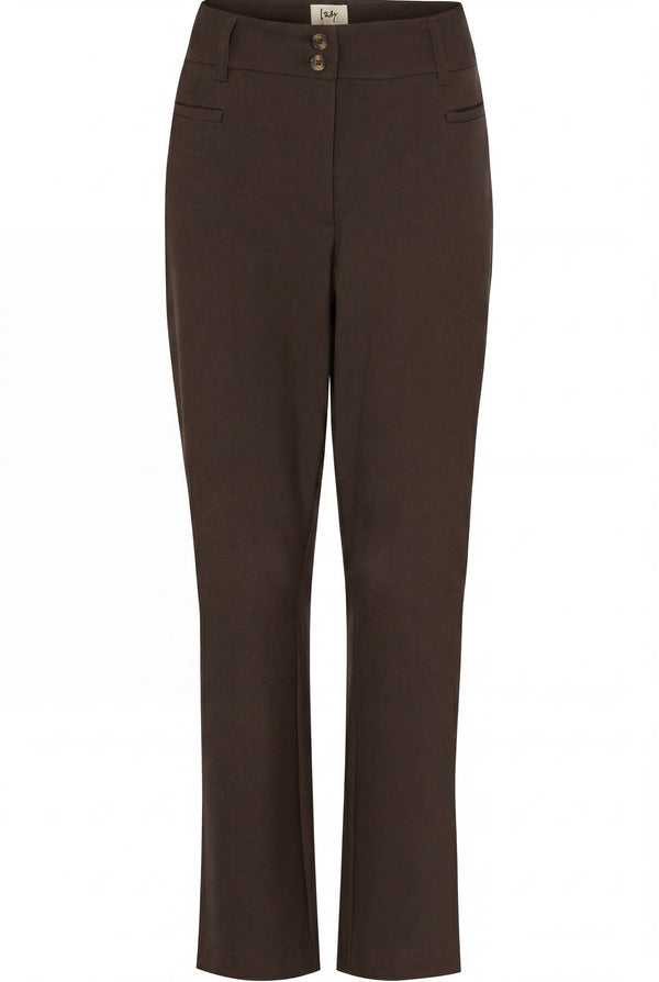I SAY Firenze Straight Pant Pants 356 Dark brown