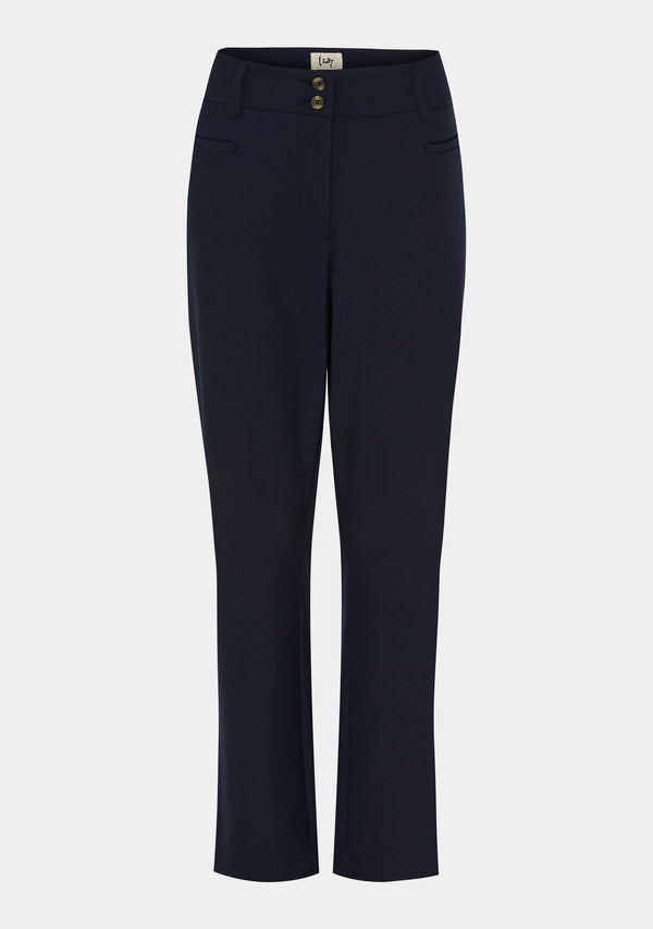 I SAY Firenze Straight Pant Pants 640 Navy