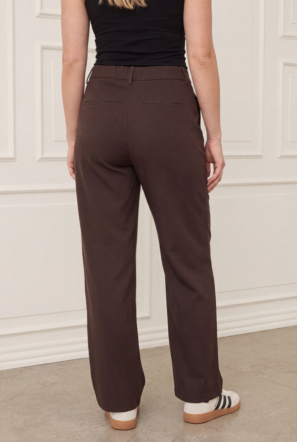 I SAY Firenze Wide Pant Pants 356 Dark brown