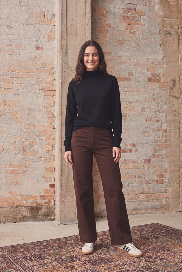 I SAY Frigga A-Shape Pullover Knitwear 900 Black