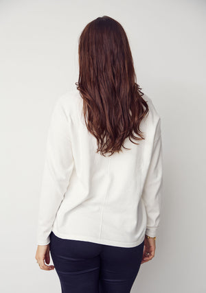 I SAY Frigga Knit Pullover Knitwear 101 Broken White