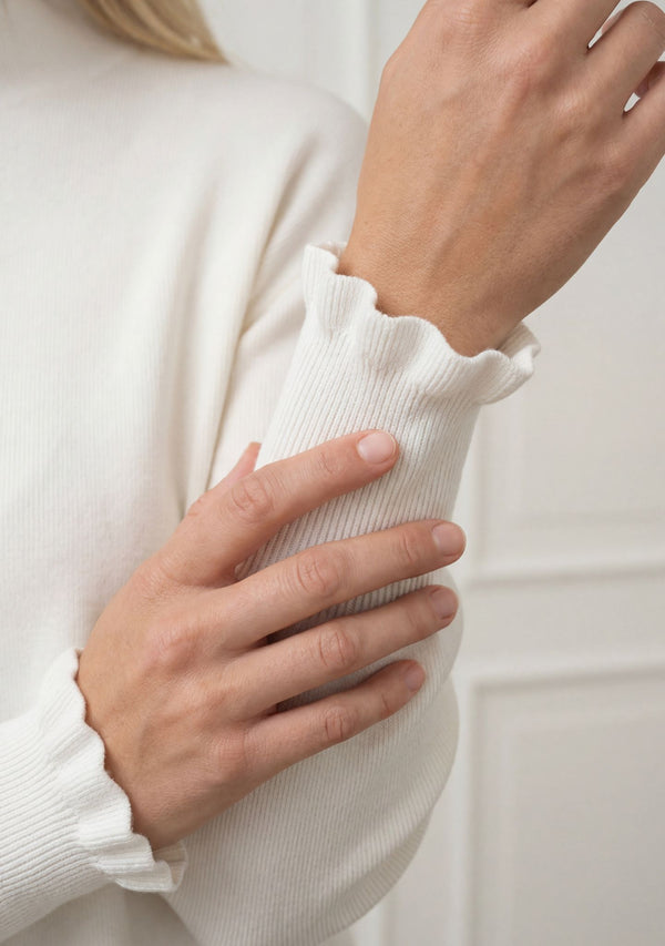 I SAY Frigga New Pullover Knitwear 101 Broken White