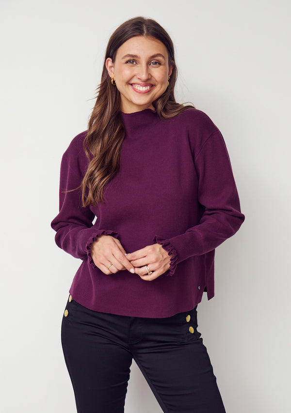 I SAY Frigga New Pullover Knitwear 434 Wine