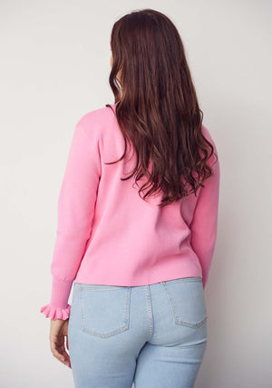 I SAY Frigga New Pullover Knitwear 515 Hot pink