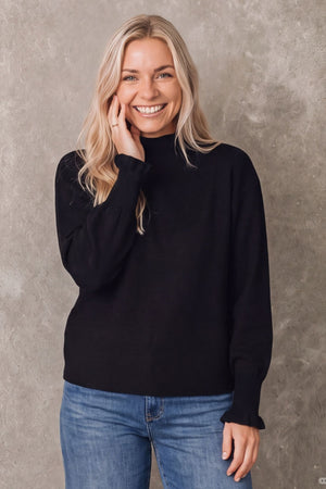 I SAY Frigga New Pullover Knitwear 900 Black