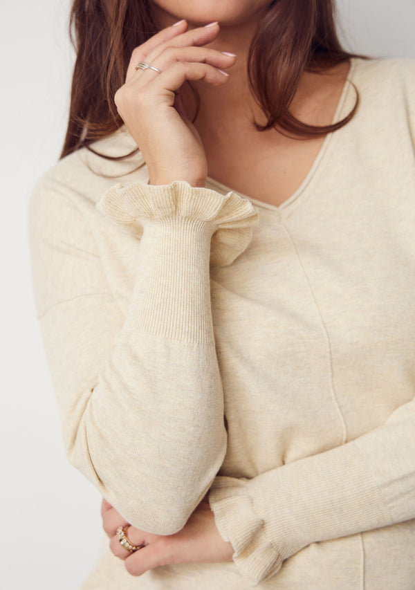 I SAY Frigga Smock Pullover Knitwear 171 Creamy