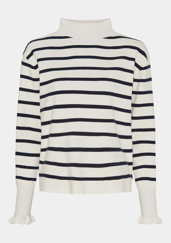 I SAY Frigga Stripe Pullover Knitwear A47 Nautic Stripe