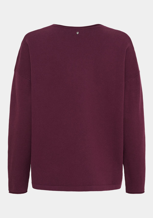 I SAY Frigga V-Neck  Knitwear 434 Wine