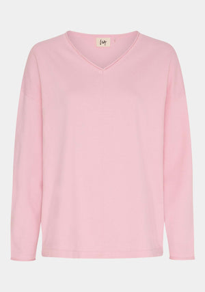 I SAY Frigga V-Neck  Knitwear 516 Pink