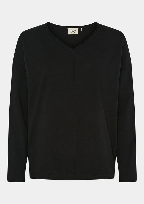 I SAY Frigga V-Neck  Knitwear 900 Black