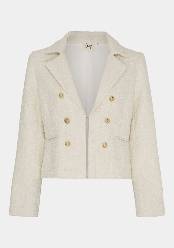 I SAY Gena Blazer Jackets 101 Broken White