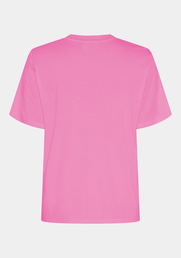 I SAY Gritt O-Neck T-Shirt T-Shirts 515 Hot pink