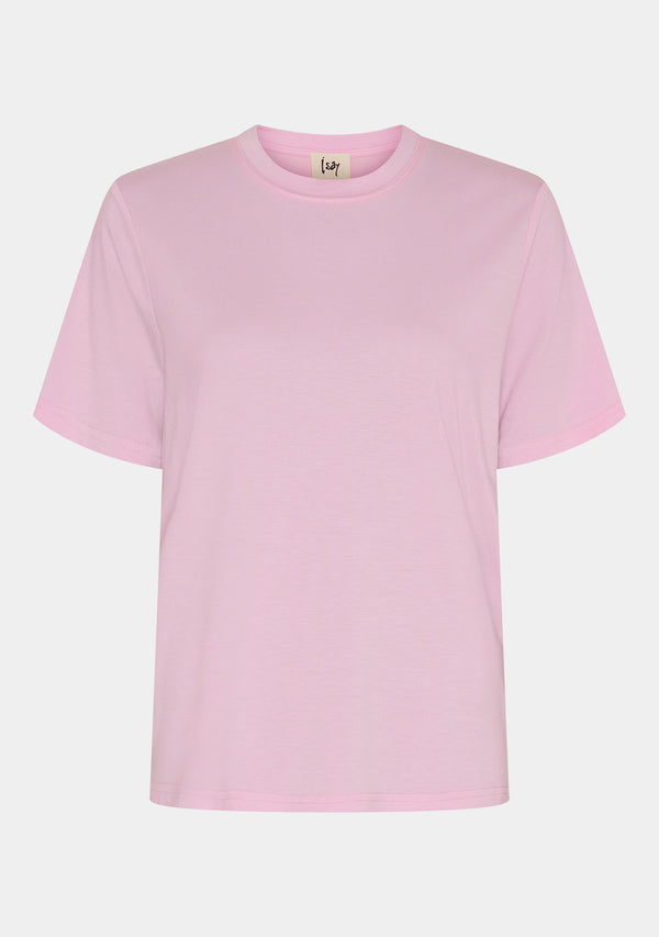 I SAY Gritt O-Neck T-Shirt T-Shirts 516 Pink