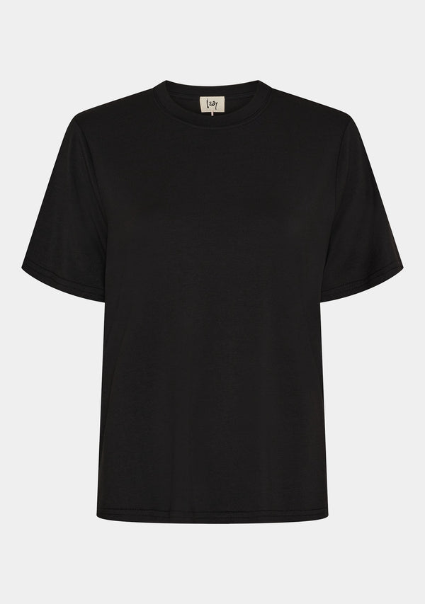 I SAY Gritt O-Neck T-Shirt T-Shirts 900 Black