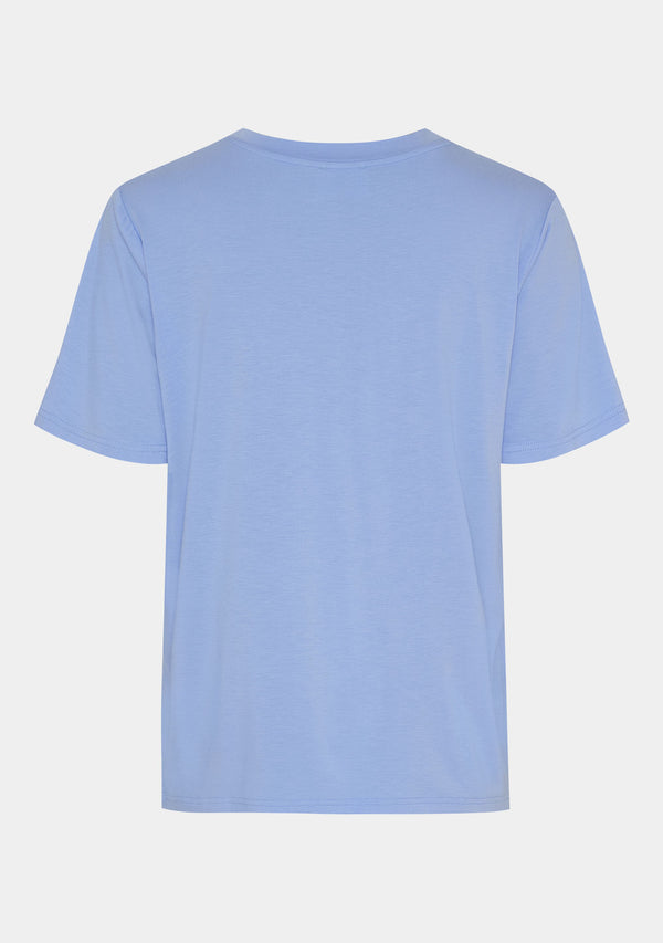 I SAY Gritt V-Neck T-Shirt T-Shirts 645 Skyblue