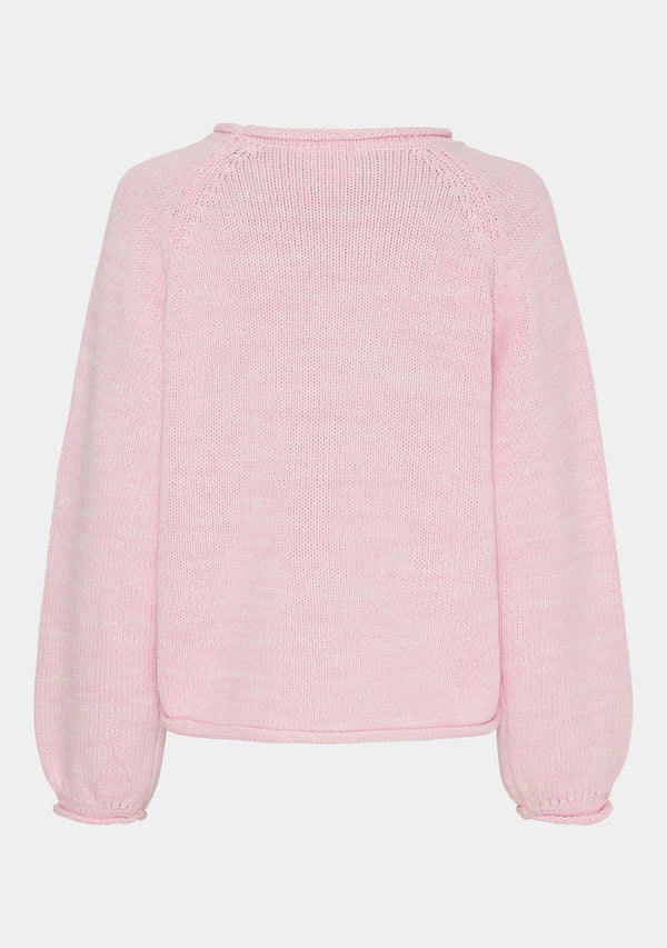 I SAY Gwen Knit Pullover Knitwear 522 Pink Melange