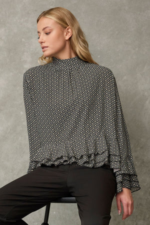 I SAY Gyta Deco Blouse Blouses N61 Petite Print