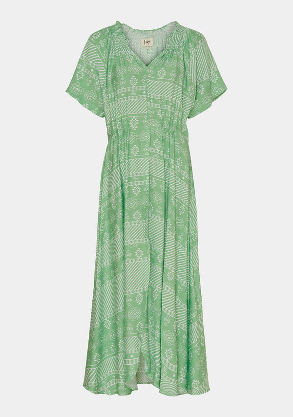 I SAY Gyta New Dress Dresses L98 Green Geo
