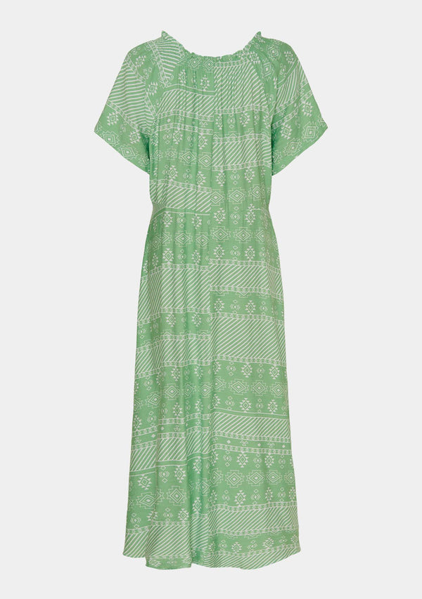 I SAY Gyta New Dress Dresses L98 Green Geo