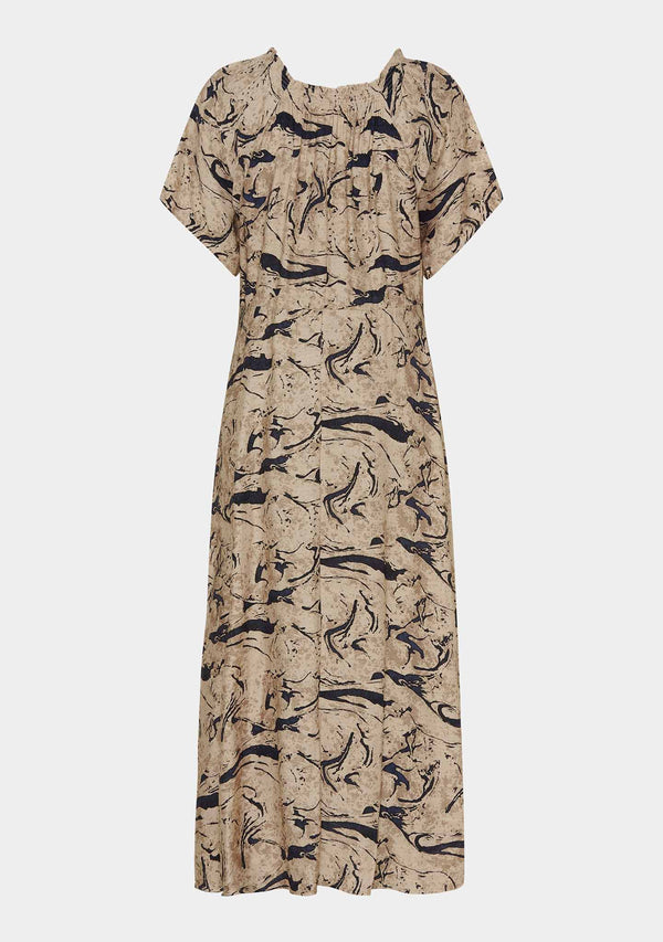 I SAY Gyta New Dress Dresses M08 Camel w/Black Brush