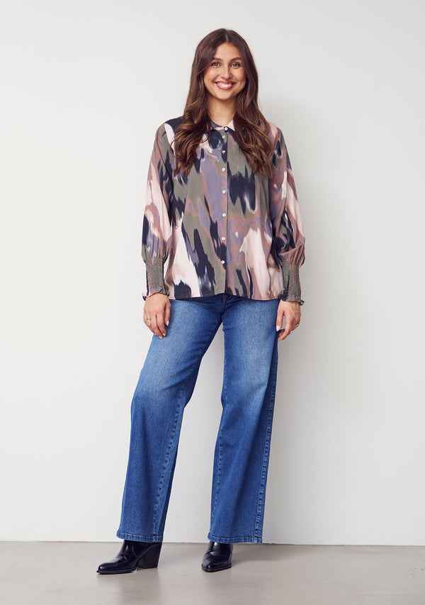 I SAY Gyta Smock Blouse Blouses M12 Autumn Float