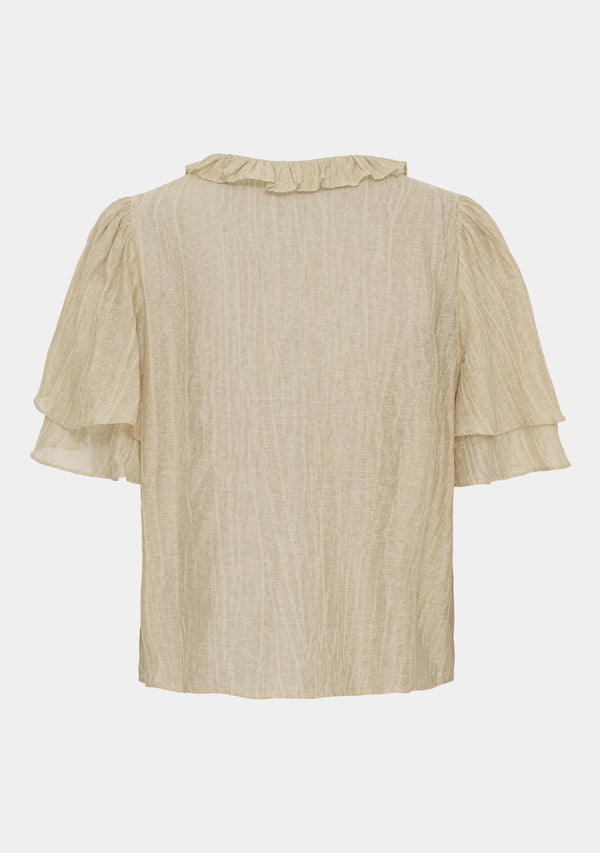 I SAY Harper s/s Blouse Blouses 139 Washed Sand